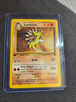 Pokemon TCG First Edition Sandslash Fossil 41/62 Regular 1999-2000 WOTC Vintage - Image 1