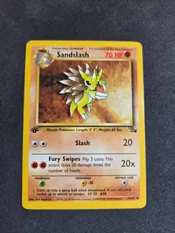 Pokemon TCG First Edition Sandslash Fossil 41/62 Regular 1999-2000 WOTC Vintage - Image 2