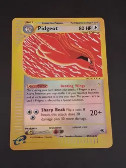 Pokemon Pidgeot TCG Expedition Base Set Reverse Holo Holo Card 59/165 RARE!!! - Image 1
