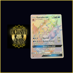 Gyarados GX 112/111 Pokemon Crimson Invasion Rainbow Rare Near Mint - Image 1