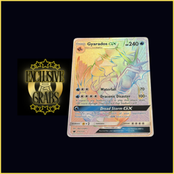 Gyarados GX 112/111 Pokemon Crimson Invasion Rainbow Rare Near Mint - Image 2