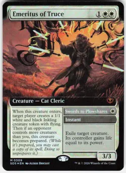 Emeritus of Truce Extended Art Foil 309 Secrets of Strixhaven MTG - Image 1