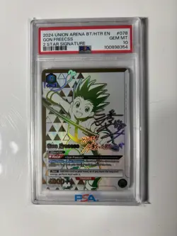 PSA 10 Gem Mint Gon Freeces 2 Star Union Arena ENG #078 HunterxHunter HxH SIG - Image 1