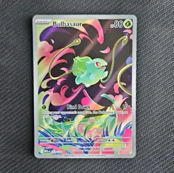 Pokemon TCG Bulbasaur 133/132 Mega Evolution Illustration Rare NM - Image 1