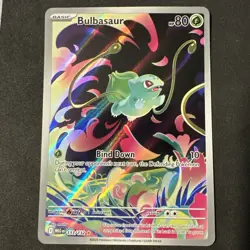 Pokemon TCG Bulbasaur 133/132 Mega Evolution Base Set Illustration Rare NM - Image 1