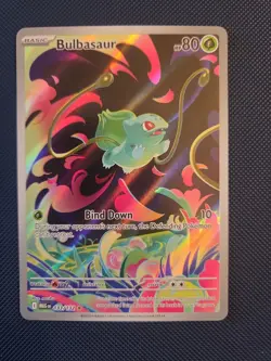 Pokemon TCG Bulbasaur Illustration Rare Mega Evolution Card 133/132 NM Condition - Image 1