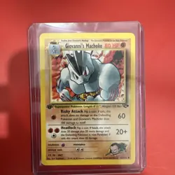 Giovanni's Machoke - 42/132 Pokemon Gym Challenge - 1st Edition - Image 1