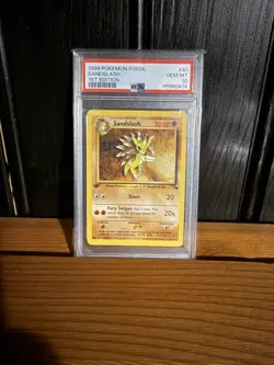 Pokemon TCG Sandslash Fossil 1st Edition Card 41/62 Unlimited Uncommon PSA 10 - Image 1