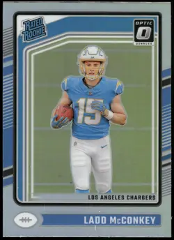 2024 Donruss Optic #266 Ladd McConkey Holo - Image 1