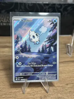 Vanillite 111/086 Sv: White Flare Holo Illustration Rare NM - Image 1
