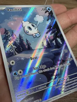 Vanillite 111/086 Sv: White Flare Holo Illustration Rare NM - Image 4