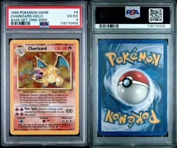 Charizard PSA 4 4th Print HOLO - 4/102 Base Set Pokemon Card WOTC 1999-2000 - Image 3
