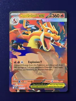 Mega Charizard Y ex - 022/217 - Pokemon Ascended Heroes Double Rare NM Card2 - Image 1