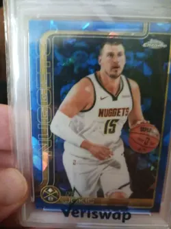 2025-26 Topps Chrome Sapphire Edition Nikola Jokic REFRACTOR PSA MINT 9 - Image 2