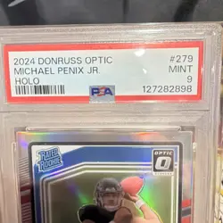 2024 Panini Donruss Optic - Rated Rookie Michael Penix Jr. #279 Holo Prizm (RC) - Image 2