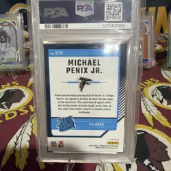 2024 Panini Donruss Optic - Rated Rookie Michael Penix Jr. #279 Holo Prizm (RC) - Image 4