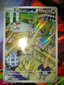 Timburr - 183/167 - Illustration Rare - Twilight Masquerade - Pokemon - NM/M - Image 3