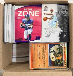 1050 Sports & TCG Card Lot Pokemon Football Baseball Basketball Bulk Cards - Image 1