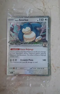 Hop's Snorlax 117/159 journey together stamped promo asia exclusive sealed - Image 1
