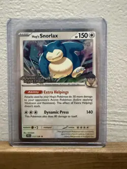 Pokemon Journey Together Stamped Hop’s Snorlax 117/159 Asia Exclusive - Image 1