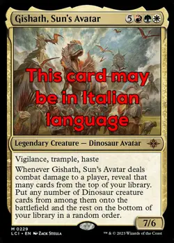 MTG GISHATH, SUN's AVATAR EXC - GISHATH, AVATAR DEL SOLE 229 - LCI - MAGIC - Image 1