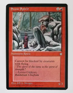 ►STONE SPIRIT ►ICE AGE 1995 EISZEIT ►NM ►RED ►MAGIC THE GATHERING MTG STEINGEIST - Image 1