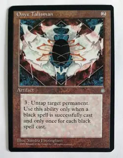 ►ONYX TALISMAN ►ICE AGE 1995 EISZEIT ►NM ►ARTIFACT ►MAGIC MTG Onyxtalisman - Image 1