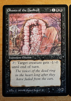 ►GHOST OF THE DAMNED ►LEGENDS 1994 ►EX ►BLACK ►MAGIC THE GATHERING ►MTG - Image 1