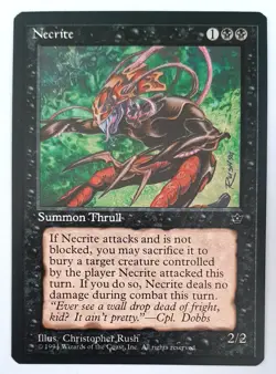 ►NECRITE (V.2) ►FALLEN EMPIRES 1994 ►NM ►BLACK THRULL ►MAGIC ►MTG ►Nekrit - Image 1