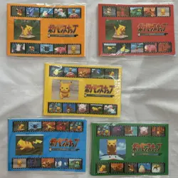 Sealed 1999 Pokemon Snap Promo Sticker Album 5 Types Set Nintendo 64 Charizard - Image 1