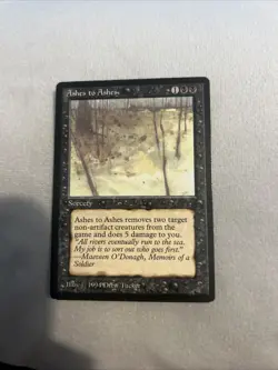 Ashes to Ashes The Dark Regular Common Magic The Gathering 1994 MTG - Image 1
