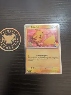 Pikachu 051/162 Stamped Pokemon Day 2026 Holo With Coin Pokemon Card - Image 2