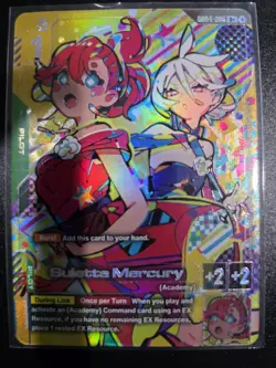 Suletta Mercury Alternate Art Foil - GD04-085 R+ NM - Gundam TCG Card Game 29B - Image 1