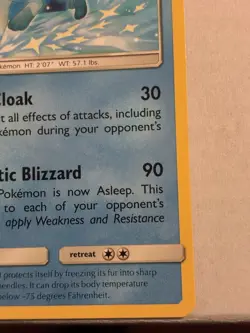 Pokemon TCG Glaceon SM238 Black Star Promo Sun Moon NM Near Mint Card - Image 3