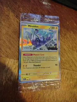 Pitch Black Prerelease Staff Promo Card 4-pack Sealed New In Plastic Pokemon TCG - Image 1