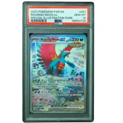 Roaring Moon ex #251/182 Paradox Rift SIR Holo PSA 10 Pokemon Card*TEW - Image 1