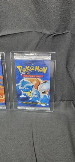 PORTUGUESE 1999 Pokemon TCG Base Set Unlimited 3 Sealed Packs- (RARE ART SET)!!! - Image 5