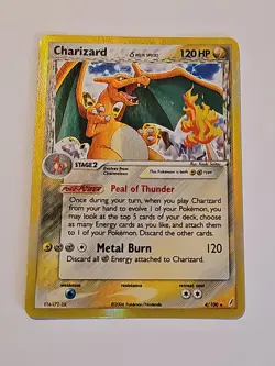 Charizard Delta Species 4/100 Crystal Guardians Holo Pokemon Card CLEAN - Image 1