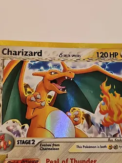 Charizard Delta Species 4/100 Crystal Guardians Holo Pokemon Card CLEAN - Image 4