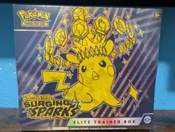 Pokemon TCG Surging Sparks Elite Trainer Box SV08 Factory Sealed ETB - Image 1