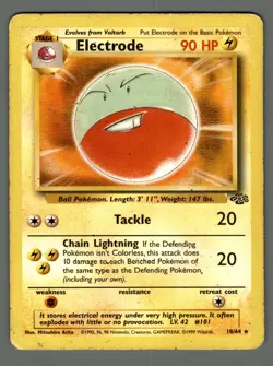 Electrode 18/64 Jungle Set non-holo 1999 WOTC HP vintage Pokemon Card -HD Photos - Image 1