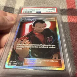 2019 POKEMON HIDDEN FATES GIOVANNI'S EXILE FULL ART PSA 10 GEM MINT 67/68 - Image 2