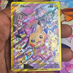 Pikachu SVP Holo English Basic 60 HP Pokemon TCG Card (FANART) - Image 1