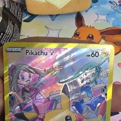 Pikachu SVP Holo English Basic 60 HP Pokemon TCG Card (FANART) - Image 2