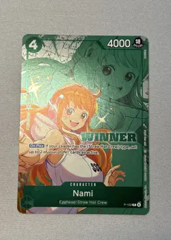 🔥Nami (Winner Pack 2026 Vol. 2) P-102 FOIL One Piece TCG Promotion Card NM🔥 - Image 1