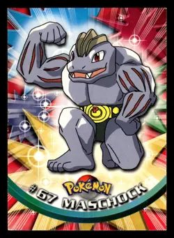 GERMAN Machoke #67 Topps Trading Cards Series 1 Pokemon - Image 1