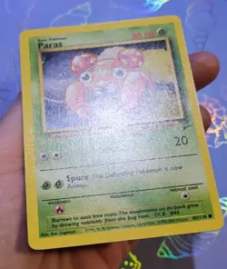 Paras 85/130 Base Set 2 Pokemon Card NM - Image 4