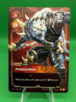 Riftbound - Rengar Pridestalker - Prize Wall Exclusive Metal Card - Image 1