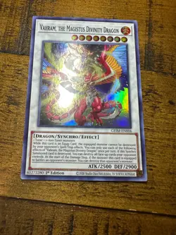Vahram, the Magistus Divinity Dragon GEIM-EN006 1st Edition Super Rare PL +BONUS - Image 1