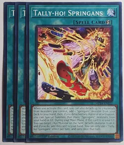 Yugioh x3 Tally-Ho! Springans MP24-EN322 Common 1st Edition - Image 1